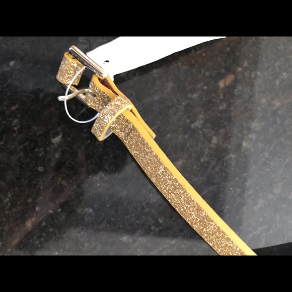 NWT J Crew Factory Gold metallic belt - Picture 2 of 3